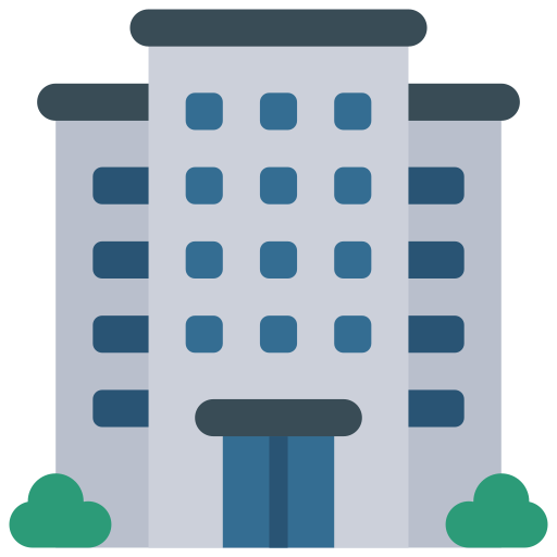 Corporate offices with central gas systems